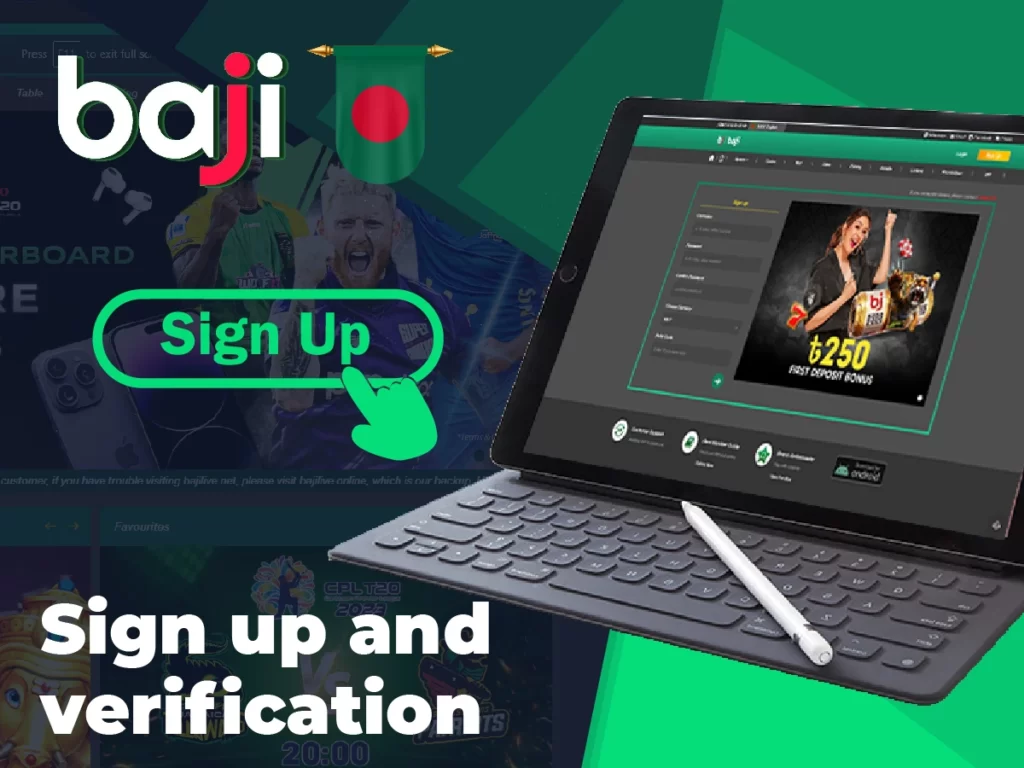 Sign up and verification