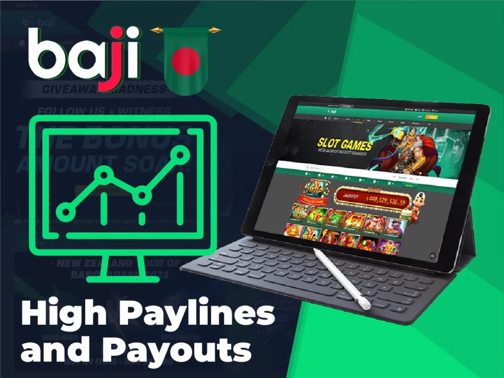 High paylines and payouts